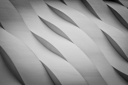 The wave pattern concrete wall