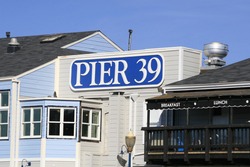 Famous pier 39 at the Fisherman's Wharf in San Francisco