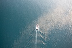 Boat, aerial view