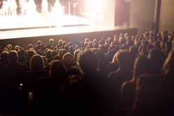 theater audience watching a show