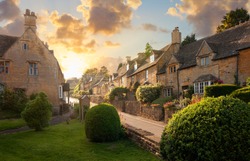 Bourton on the Hill village near Moreton in Marsh, Cotswolds, Gloucestershire, England.