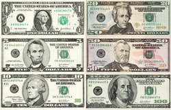 Perfect reference for designers! Every denomination of U.S. currency in one image. Contains true macro close-up's, better than 1:1 magnification at 300 DPI. Each bill has it's own clipping path.