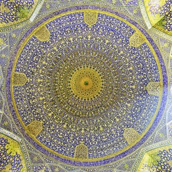 Imam Mosque at Naqhsh-e Jahan Square in Isfahan, Iran. Imam mosque is known as Shah Mosque. Its construction finished in 1629.