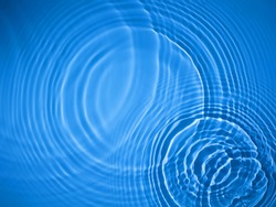  Blue circle water ripple background