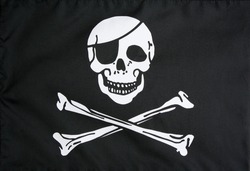 Pirate flag closeup