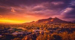 Scottsdale Arizona desert landscape,USA