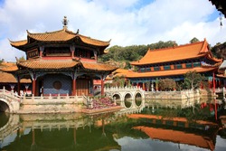 YuanTong Temple, the biggest buddhist temple in Kunming, Yunnan Province, China.