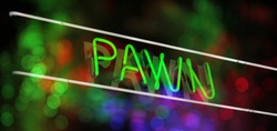 Neon Pawn Sign