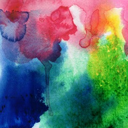 Abstract watercolors  Study wet on wet Technique