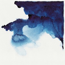 Abstract blue watercolor high resolution