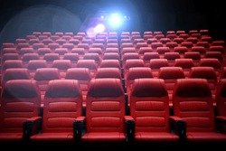 movie theater empty auditorium with seats