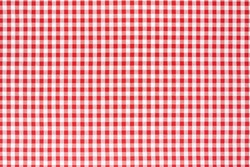 Tablecloth checkered red and white texture background, high detailed 