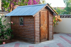 Garden shed for the tools and gardening objects in South Africa commonly called Wendy House