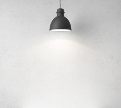 concrete wall and ceiling lamps