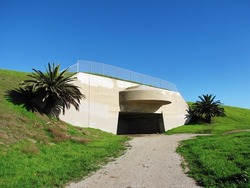 Abandoned military bunker at a park in California