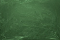 Blank green chalkboard, blackboard texture with copy space