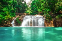 Waterfall at Mae Sa waterfall national park in Mae Rim, Chiang Mai, Thailand