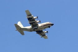 C-130 military transport plane