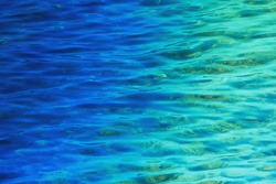 Fantastic blue sea background. Mediterranean Sea, Montenegro, Europe. Beauty world.