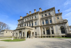 The Breakers is a Vanderbilt Mansion in Gilded Age with Neo Italian Renaissance style in Newport , Rhode Island RI, USA. This mansion is the largest building in Newport. 