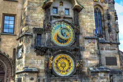 Astronomical Clock (Orloj) in the Old Town of Prague 