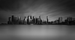 Manhattan Skyline with Brooklyn Bridge , New York City 