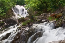 Beautiful waterfall in Dalat,  Vietnam
