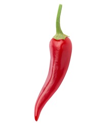 chili pepper isolated on a white background Clipping Path