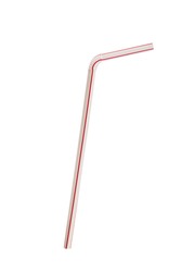 Close-up image of a plastic drinking straw