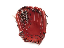 Baseball glove taken on a white background