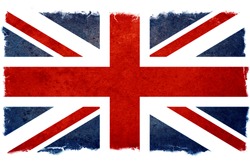 old designed grunge british flag