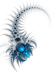 Scorpio - zodiac sign, abstract fractal artwork