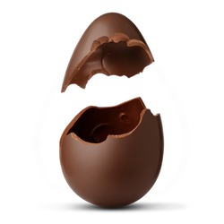 Chocolate egg exploded