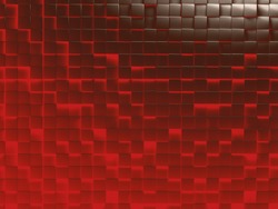 abstract image of cubes background in red and brown toned