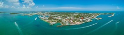 Aerial panorama of Key West Florida USA