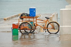 Street vendor's tricycle - poverty in Third world