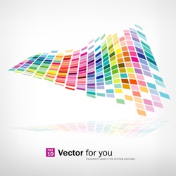 Colorful background mosaic pattern design, vector illustration