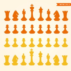 chess pieces vector