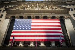 Wall Street New York Stock Exchange Entrance