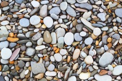 Sea stones background.