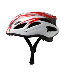 Bicycle mountain bike safety helmet isolated 