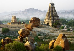 Hampi and its strange landscape, Karnataka, India