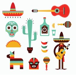 Mexico icons