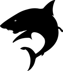 vector file shark silhouette