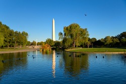 Washington monument from Constitution Gardens