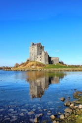 View of the Dunguaire Castle in Kinvara, Ireland.