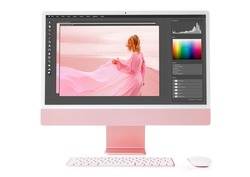Photo editing and retouching on modern desktop computer