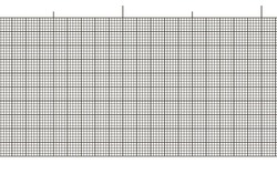 Black ecg paper seamless background for heart beat rate recording. Digital ekg diagram hospital blank. Millimeter graph vector grid. Geometric pattern for medicine, science line scale measurement