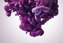 Purple paint splash. Abstract background