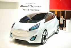 GENEVA, MAR 5: Mitsubishi ConceptCA-Miev, World Premiere, presented at the 83rd Geneva Motor Show, in Switzerland on March 5, 2013.